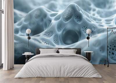 Minimalist Geometric Background in 3D Render Wall mural