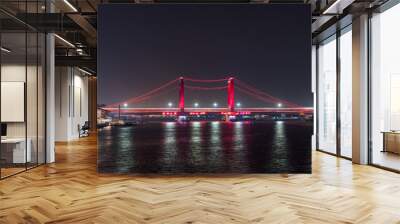 Ampera Bridge, Palembang, Indonesia Wall mural