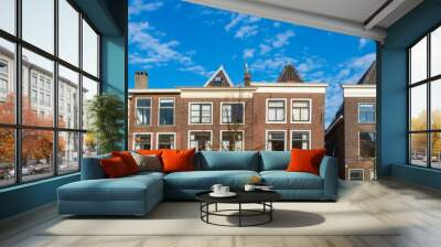 Cityview of Leiden, the Netherlands. Wall mural