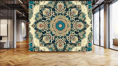 moroco islamic pattern with texture Wall mural