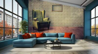 Old fashioned armchair Wall mural