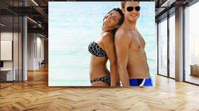 Young couple Wall mural