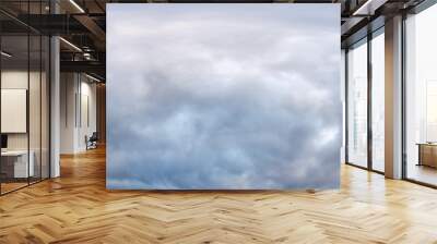 overcast sky with evening clouds as seamless hdri 360 panorama with zenith in spherical equirectangular projection use for sky dome replacement in 3d graphics or game development and edit drone shot Wall mural