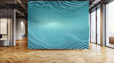 abstract blue taking form of a fingerprint Wall mural