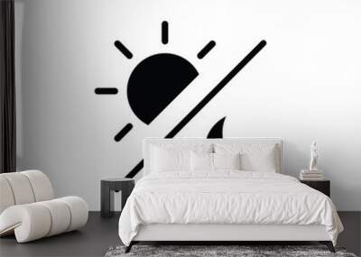 Day and Night icon vector Wall mural