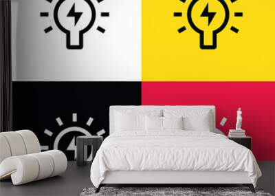 Idea icon illustration isolated vector sign symbol Wall mural