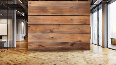 Close up of empty template with wood background texture Wall mural