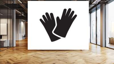 gloves icon illustration Wall mural