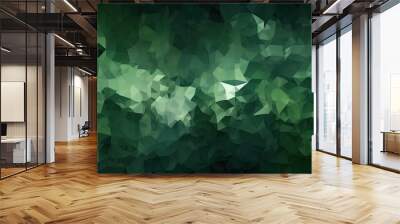 Military camouflage inspired abstract mosaic green pattern wallpaper background with a view resembling the concept providing ample space for copy or text placement Wall mural