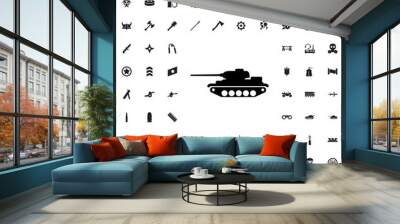 tank icon illustration Wall mural