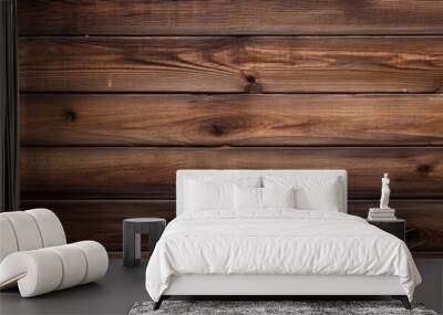 Texture of brown wood with copy space image. Wall mural