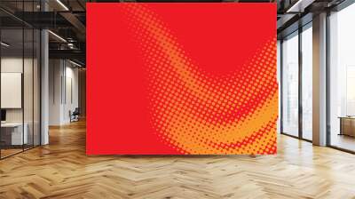 Abstract halftone orange gradient background Ecology concept for your graphic design, Wall mural