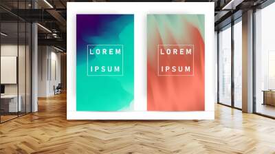 Abstract Pastel Many colors gradient background A4 concept for your graphic colorful design, Wall mural