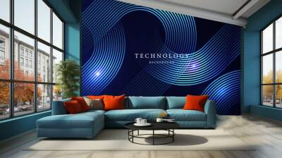 Abstract technology background, modern design vector illustration Wall mural