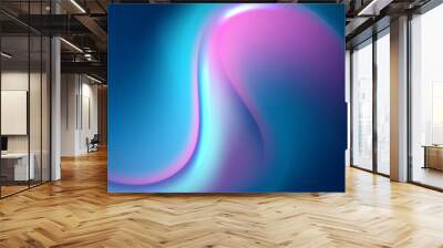 colorful liquid wave abstract background vector banner design Wall mural