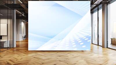 Modern abstract blue and white technology background design vector illustration Wall mural