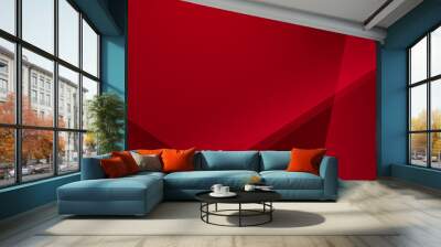 modern red abstract background design elegant vector illustration Wall mural