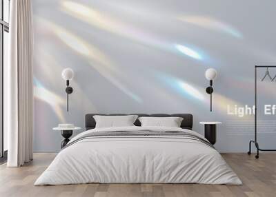 rainbow light effect abstract vector illustration Wall mural