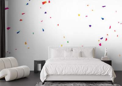 Vector illustration of colorful confetti for a fun party background. Wall mural