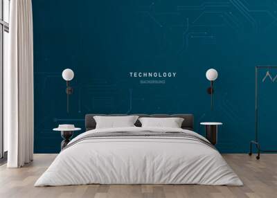 white abstract technology background vector illustration Wall mural