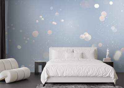 Winter is Abstract blur gold light element that can be used for decorative bokeh background. falling snow Wall mural