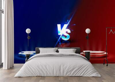 Versus game cover, banner sport vs, team concept. Wall mural