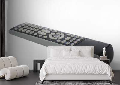 TV remote on white with clipping path Wall mural