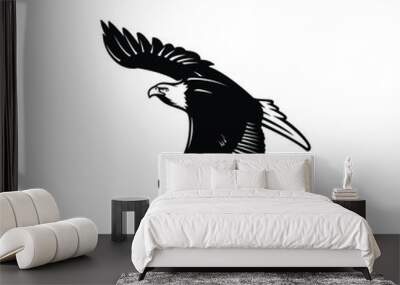 eagle silhouette vector Wall mural