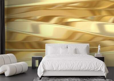 Golden abstract background, Gold luxury background 3D rendering. 3D illustration. Wall mural