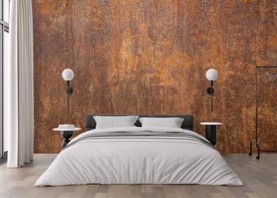 Rusted steel as texture and background Wall mural