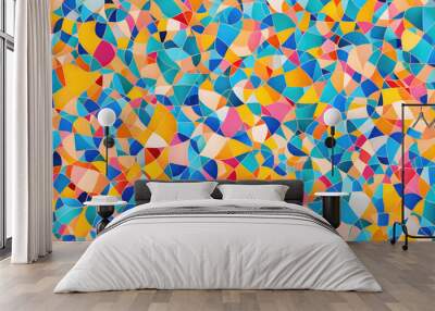 Abstract seamless geometric pattern. Wall mural