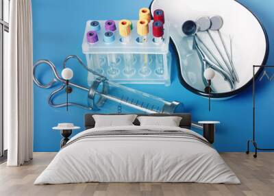 medicine and health,  conceptual background Wall mural