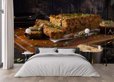 Christmas lentils loaf Wall mural