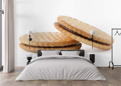 Sandwich biscuits with chocolate filling Wall mural