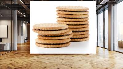 Sandwich biscuits with chocolate filling Wall mural