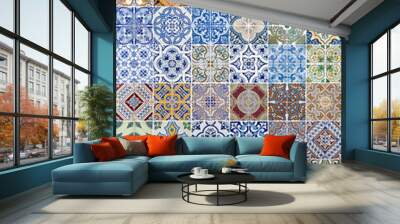 Set of 48 ceramic tiles patterns Wall mural