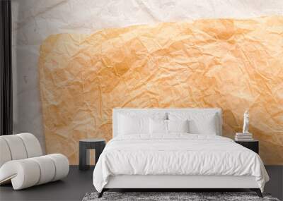 Striped paper of two brown tones Wall mural