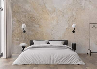 Natural creamy stone surface background Wall mural