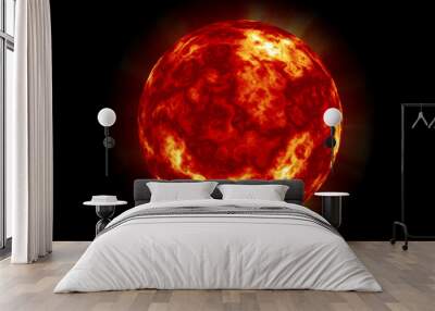 Sun planet in the space Wall mural