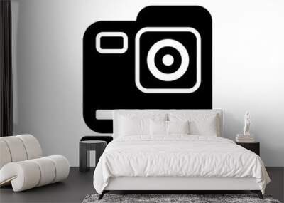 camera dualtone Wall mural