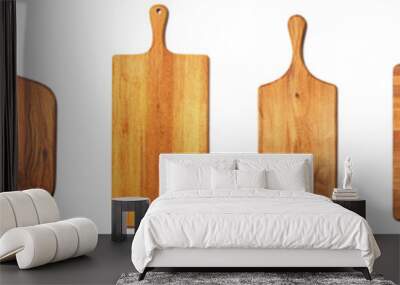 Collection of various board isolated on transparent background Wall mural