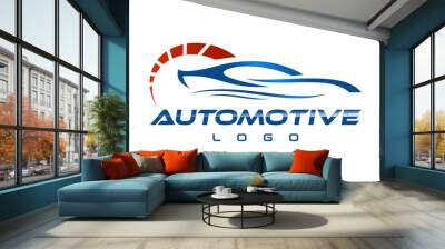 modern automotive car speed logo Wall mural