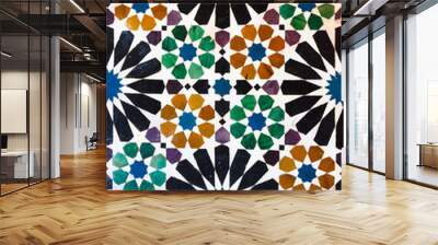 historic moorish ceramic tile Wall mural