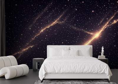 dark sky filled with glimmering blinks forming abstract  background 3d wallpaper Wall mural