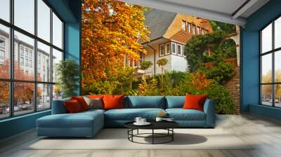 nice autumnal scene Wall mural