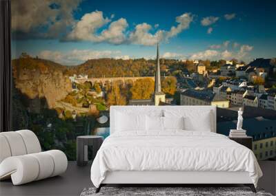 Nice view on Luxembourg Wall mural