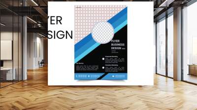 Business flyer design with vector Wall mural