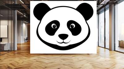 panda face vector Wall mural