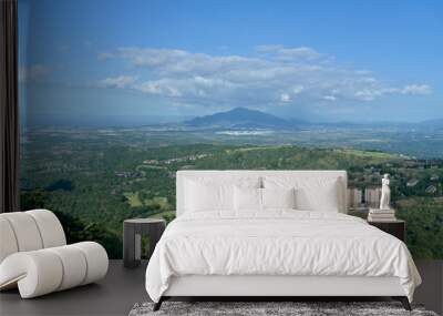 skyline view around Tagaytay city Hightland at the day, Philippines Wall mural