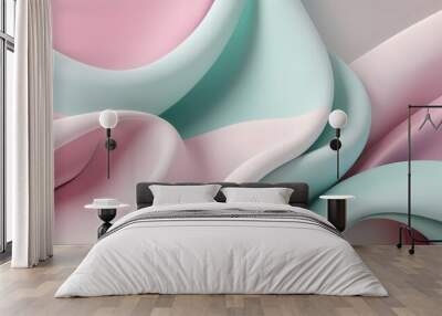 cloth pastel color art background abstract Wall mural